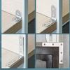 Herrajes para Muebles Pieza de Unión Acero Inoxidable Engrosado Pieza Recta Soporte Fijo en Forma de L Ángulo Fijo Triangular Ángulo de Hierro Código de Esquina de Acero Inoxidable