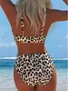 2026 Nuevo Bikini Strapless de Estilo Europeo y Americano de Cintura Alta con Control de Abdomen Anillo Metálico Traje de Baño de Dos Piezas para Mujeres Traje de Baño de Venta Caliente Transfronteriza