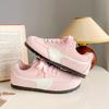 Cabeza redonda Casual Feo Lindo Combinan con todo Zapatos de Entrenamiento Alemanes Tenis Deportivos Rosa Claro Ultra Ligeros Zapatos Forrest Gump Zapatos Blancos para Mujer