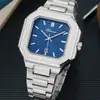 Reloj para Hombre Cuadrado Simple Moda Hombre Cuarzo Correa de Acero Reloj Fabricante Venta al por Mayor Dropshipping Reloj de Cuarzo