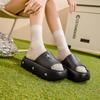 Pantuflas de EVA con Suela Gruesa para Mujer, Nuevo Estilo Casual de Verano, para Interiores, Hogar, Antideslizantes, de Altura Única, Mopas Parpadeantes