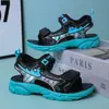 Sapatos infantis sapatos de praia leves 6-12 anos verão sandálias respiráveis meninos estudantes bonitos novos antiderrapantes resistentes ao desgaste