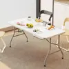 Mesa plegable, mesa portátil para exteriores, adecuada para puestos, uso doméstico, apartamentos de alquiler, mesa larga, escritorio de estudio, mesa y sillas de comedor, escritorio de oficina para computadora