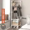 Perchero de Esquina, Zapatero/Perchero de Ropa Multicapa Ensamblado, Perchero de Esquina para Dormitorio, Estante de Almacenamiento de Pie
