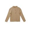 Suéter Infantil Outono e Inverno 2025 Novo Macio Aveludado Estilo Ocidental Infantil Preto Macio Aveludado Slim-Fit Suéter Base Top