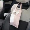 Caja de Pañuelos para Coche Luz de Lujo Fragancia Bolsa de Pañuelos Montada en el Respaldo del Asiento Caja de Almacenamiento de Pañuelos para Coche Diosa de la Moda
