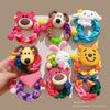 Sanrio colorido tejido otoño e invierno cuerda para el cabello para niños caricatura lindo diadema elástica duradera de alta elasticidad