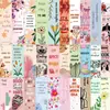 30 Marcapáginas de Dibujos Animados, Lindos Retro Simples Estilo Cuaderno de Notas Materiales Artísticos Creativos, Colección de Tarjetas Marcapáginas de Papel para Lectura