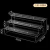 Soporte de Exhibición Acrílico Transparente de Niveles Almacenamiento Caja Ciega Estante de Exhibición para Adornos Pequeños Partículas Lindas Gabinete de Figuras