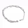 Pulsera de plata de ley S925 con forma de estrella brillante para mujeres, estudiantes y niñas, de dos pisos, sencilla, de alta gama, ligera y de lujo, de Gipsophila.