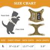 Coleira Tática Ajustável para Pet Coleira Harness Estilo Colete Anti-Embaraço para Filhote Roupa para Gato Tamanho Pequeno Casual