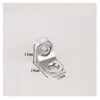 Ventosa de Aleación de Zinc Engrosada Soporte de Tablero Accesorios para Muebles Soporte de Estante Marco de Soporte de Partición Soporte para Gabinete en Forma de L Soporte para Tablero de Vidrio