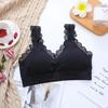 Ropa Interior de Látex para Mujer Pecho Pequeño Push-up Sujetador Almohadilla de Pecho Engrosada Pecho Plano Delgado Especial Hermoso Tirante de Espalda Sin Aro de Acero Envolviendo el Pecho