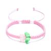 Pulsera roja tejida a mano Tulipán de venta caliente transfronteriza europea y americana, pulsera simple y fresca, suministro de puesto al por mayor