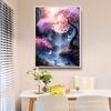 Nuevo kit de pintura de diamantes DIY, paisaje de jardín de ciruelos, pintura de diamantes completos tipo ladrillo, punto de cruz, pintura decorativa para sala de estar, venta al por mayor de fábrica transfronteriza