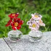 Artesanía de Flores de Amor de Cristal decoración escritorio oficina decoración pequeña Navidad Regalo Qixi Suministro Amazon