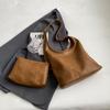 Shengmi Estilo Coreano de Alto Nível Retro Grande Capacidade Bolsa Feminina Nova Primavera e Outono All-match Tote Bag Niche Bolsa de Ombro Único