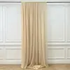Arreglo de fondo de cortina de gasa para boda, decoración de cortina de techo, cortina de gasa de color sólido perlado para fiesta de boda al por mayor