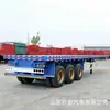 Exportado para a África 12,5m Semirreboque Plataforma Container Transportador de Plataforma Semirreboque Plataforma Personalizável