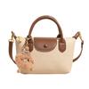 Nova Bolsa Feminina 2025 Bolsa Pequena Simples Feminina Texturizada de Mão Bolsa Bolinho Versátil para Ombro e Transversal