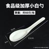 Cuchara de plástico desechable de grado alimenticio espesada para llevar catering envasado helado en polvo cuchara de postre PC