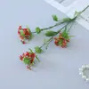 Flor Artificial 3 Terciopelo Pequeña Fresca Flor de Seda Hogar Suave Floral Salón de Bodas Paisaje Arreglo Floral Flor de Loto