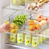 Caixa de armazenamento expansível para geladeira para organizar e conservar frutas, ovos e vegetais, de grau alimentício, especificamente para armazenamento em geladeira