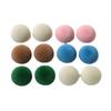 Parche de media pastilla de felpa con flocado de color coreano, accesorios de resina para bricolaje, pendientes, pinza para el cabello, funda de teléfono, material al por mayor