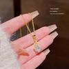 Colgante de circonita de estrella de cinco puntas con diseño de celebridad de Internet de estilo coreano, collar elegante y sencillo para mujer.