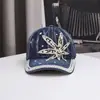 Gorra de Béisbol Nueva de Mezclilla Transfronteriza con Encaje y Pedrería, Gorra Casual Versátil de Moda para Exteriores