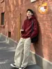 Sudadera con Capucha de Algodón Pesado para Adolescentes Hombres Primavera y Otoño Holgada de Alta Calidad Estilo Boxy Top Casual