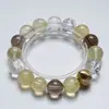 MuxueshanhePulsera de Cristal Natural Cristal de Limón Pulsera de Ágata Blanca para Mujer Pulsera Versátil de Regalo Venta al por Mayor