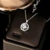 Collar Lágrimas de Sirena para Mujer Lujo Ligero Nicho Gama Alta Zirconia Súper Brillante Colgante Accesorios Chapado en Cobre Oro Real 18K Joyería