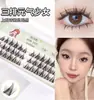 Pingdu Trilogia Girassol Cílios Postiços Estilo Elfo Gato Raposa Cílios Espiga de Trigo Su Daji Estilo Natural Desejo Puro
