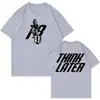 Camiseta Unisex Casual de Algodón Puro con Estampado Gráfico, Talla Europea Transfronteriza, 180g, para Hombres y Mujeres