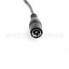 Cable de alimentación de fábrica de cabeza hembra DC5.5 * 2.1 a cabeza macho de cuatro núcleos de 4 pines Guangqi, tipo tirachinas, resorte Q