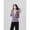 Sudadera con capucha Shandong Jimo Ajustada con capucha Primavera 2026 Ropa de exterior Top corto para mujer con fruncido en la cintura Estilo coreano Chaqueta corta Conjunto