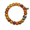 Diseño Original Hueso de Camello Cubo Cuentas Wen Jugar Pulsera Tíbet Retro Regreso Hueso Cuentas Accesorios Pulsera de Anillo Único para Hombres y Mujeres