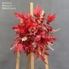Boda Nueva Boda Auditorio Flecha Maceta Arte Floral Simulación Flor Colgante Camino de Flores Esquina de Flores Rojo Grande Utilería China