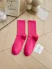 Calcetines de Colores para Niños Ins Súper Fire Morado Naranja Rojo Rosa Calcetines Medios Calcetines de Danza Moderna con Pantalones de Tiburón