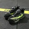 Tamanhos 32-37, em estoque: Tênis de corrida em couro de microfibra para meninos, tênis de jogging, sola leve de EVA, tênis atléticos para crianças mais velhas, modelo 6669
