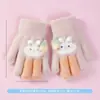 Ruiya Selecciona Cuidadosamente Guantes Infantiles de Cinco Dedos, Guantes Cálidos de Invierno para Niños y Niñas, Guantes de Felpa con Dibujos Animados para Niños Mayores