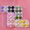 Set de Esponjas de Maquillaje en Caja, Doble Uso para Aplicación Seca y Húmeda, Súper Suave, No Absorbe el Polvo, Set de Esponjas de Maquillaje y Discos de Algodón