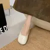Zapatos vintage de pezuña de cerdo de suela blanda para mujer, nuevos mocasines de estilo coreano con punta redonda y suela plana para dama, colección primavera y otoño 2026