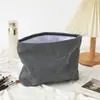 Bolsa de lona de pana de gran capacidad para mujer, estilo coreano, para guardar loción, cepillo, neceser portátil, bolsa de lona para cosméticos