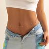 Corrente de Corpo de Corrente de Metal Simples de Borla de Estrela de Camada Única Combinação com Tudo Vento Sexy de Garota Quente Transfronteiriço Europeu e Americano Corrente de Cintura para Mulheres