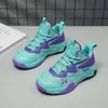 Zapatillas de baloncesto para niños, zapatillas deportivas de malla transpirable para niños mayores, zapatillas de correr antideslizantes y resistentes al desgaste para niños