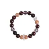 Sándalo Morado, Sándalo Verde, Sándalo Dorado, Sándalo, Ciprés de Acantilado Añejo, Varios Estilos de Pulseras, Cuentas de Cristal Blanco Cortadas en Cubo de Azúcar, Accesorios para Hombres y Mujeres
