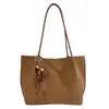 Bolsa de Mano Tejida Retro Nueva 2026 para Mujer, Gran Capacidad, Para Viajes Diarios, Hombro Único, Portátil, Casual, Simple, Bolsa de Axila