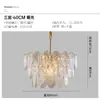 Lámpara de araña de cristal para sala de estar de estilo francés de lujo ligero, lámparas modernas y sencillas de estilo nórdico de alta gama, lámpara de araña de estilo americano para hotel y restaurante